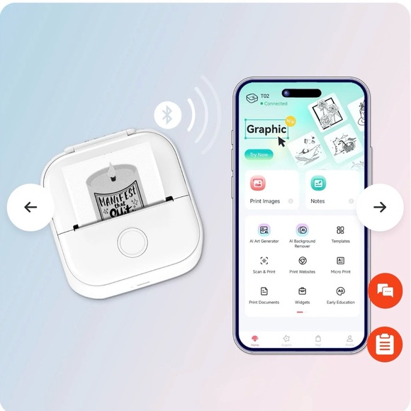 Phomemo T02 Inkless Mini Printer - Picture 3 of 3